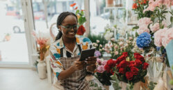 floral shop owner using Frontier internet